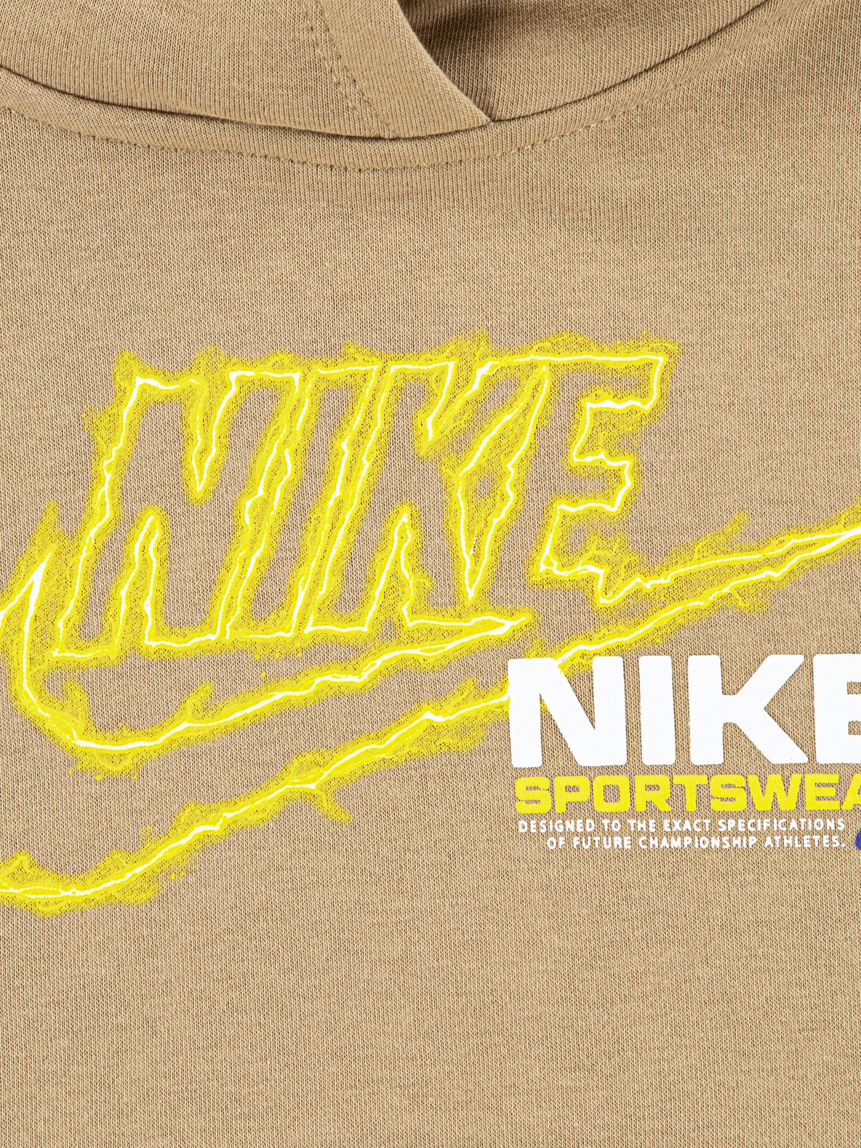 Nike Boys NSW Fleece Beige Tracksuit